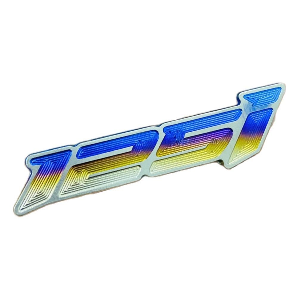 [HCM]Tem logo titan số 125 dán trang trí dàn áo biển số đầu đèn xe máy ( có sẳn keo )