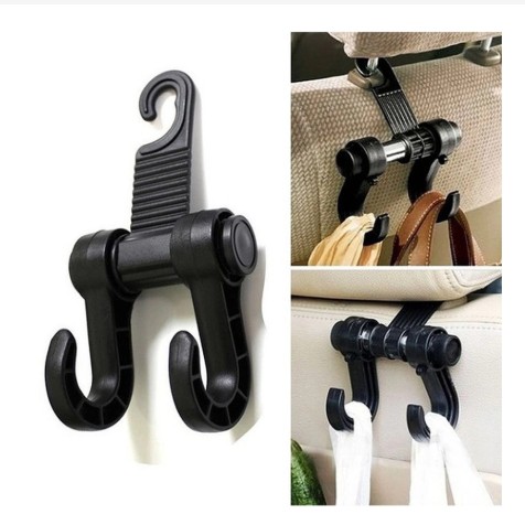 Móc Đôi Có 2 Chỗ Treo Đồ Sau Ghế Ô Tô Xe Hơi Tiện Dụng Chịu Tải Trọng Lớn