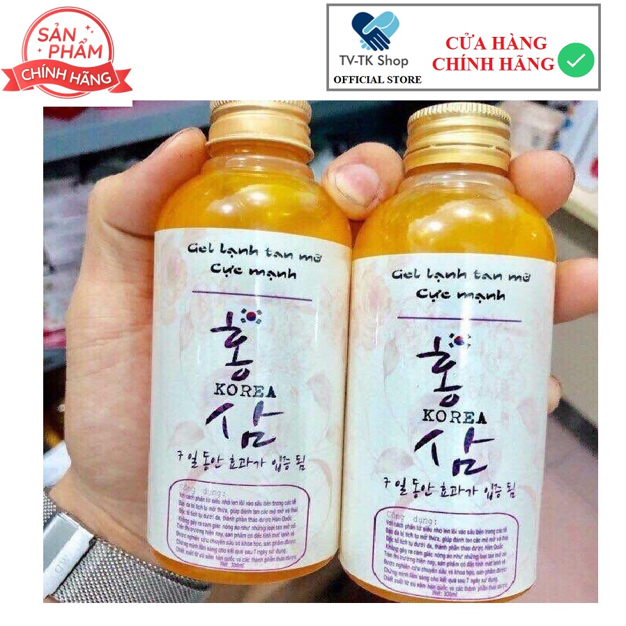 Combo 2 Chai Gel Lạnh Tan Mỡ Lạnh Cực Mạnh Hàn Quốc Nhanh và Hiệu Quả - Mẫu mới