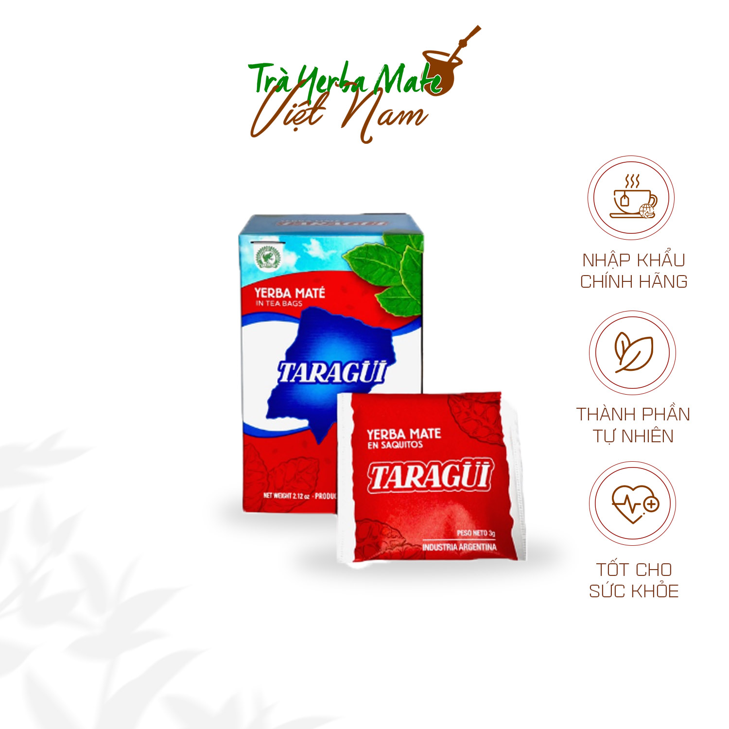 Trà Yerba Maté Taragui Tradicional 500g vị Truyền thống