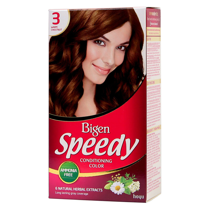 Thuốc nhuộm tóc Bigen Speedy số 3 (Màu nâu hạt dẻ ánh đỏ)
