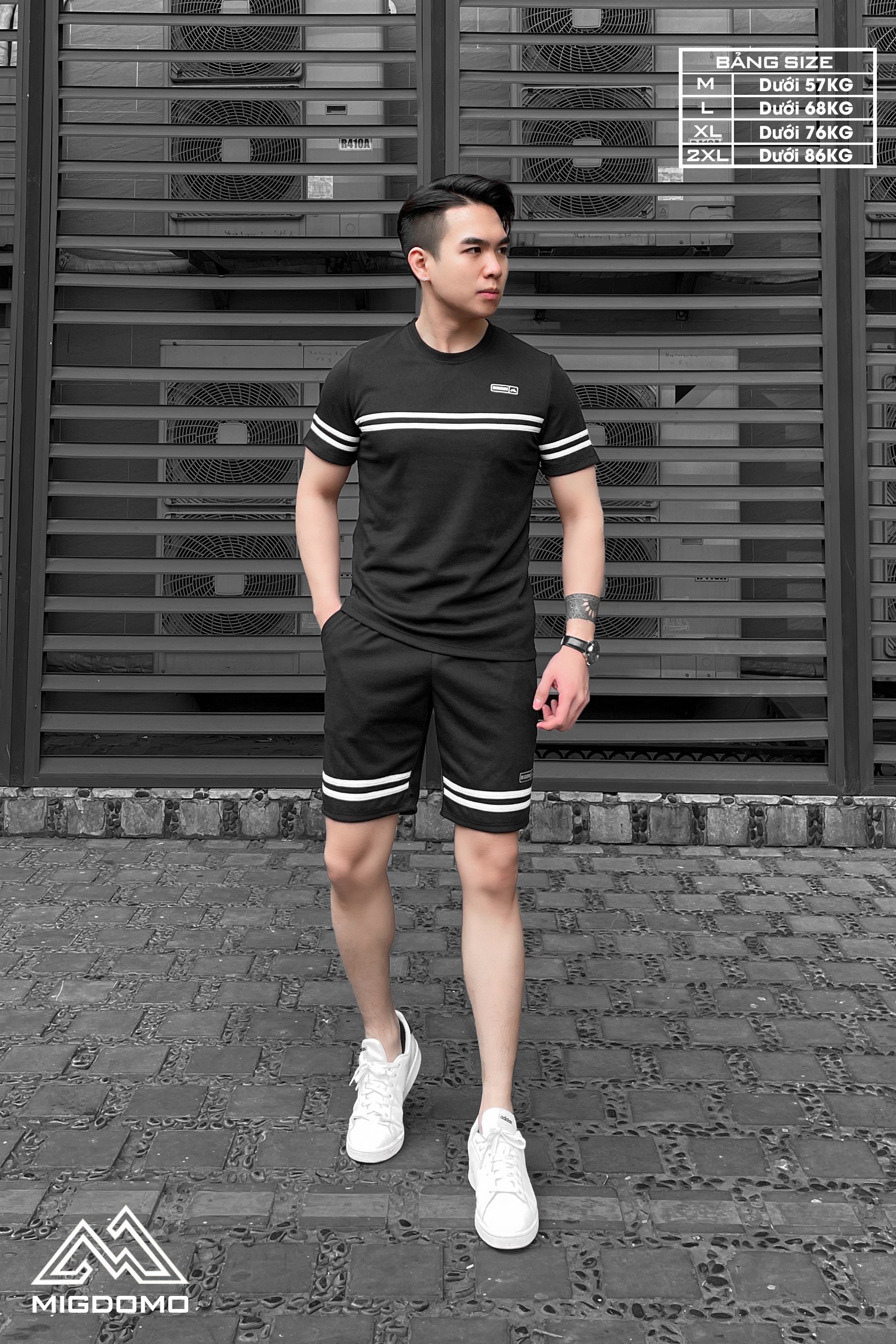 Bộ quần áo thể thao nam bộ đồ nam chất thun cotton co dãn 4 chiều