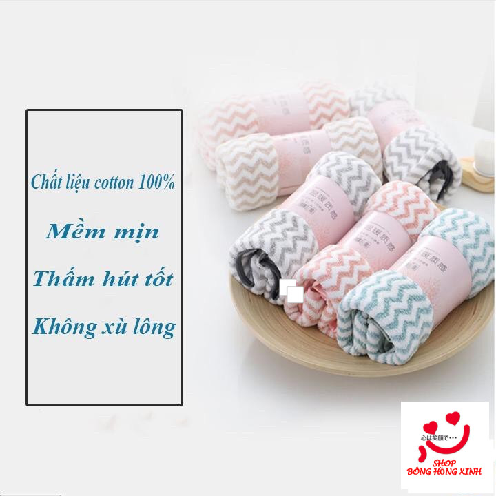 Combo 10 khăn mặt lông cừu hàn quốc - mềm mịn, thấm hút 30x50cm