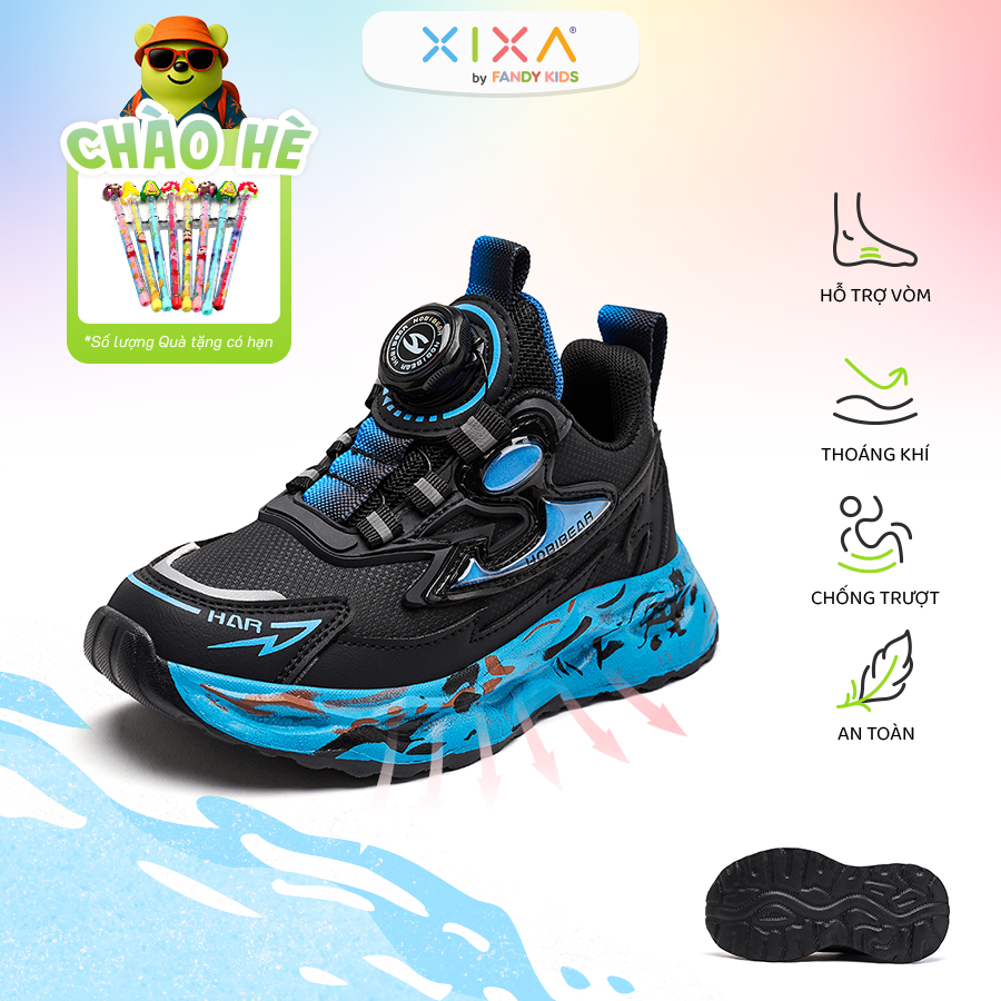 Giày Bóng Rổ Phòng Chân Bẹt HOBIBEAR GS8360 Xixa by Fandy Kids Eva Chống Trượt Khóa Xoay - Bảo Hành Trọn Đời