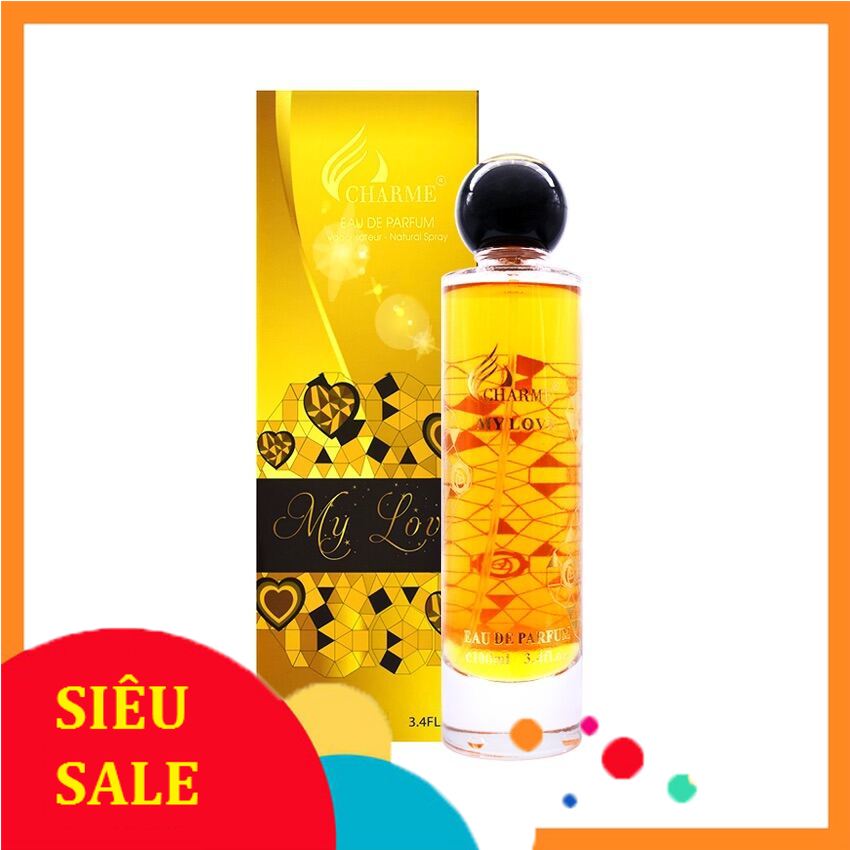 Nước hoa nữ my love chamme 100ml chính hãng 100% hương thơm ngọt ngào , quyến rũ