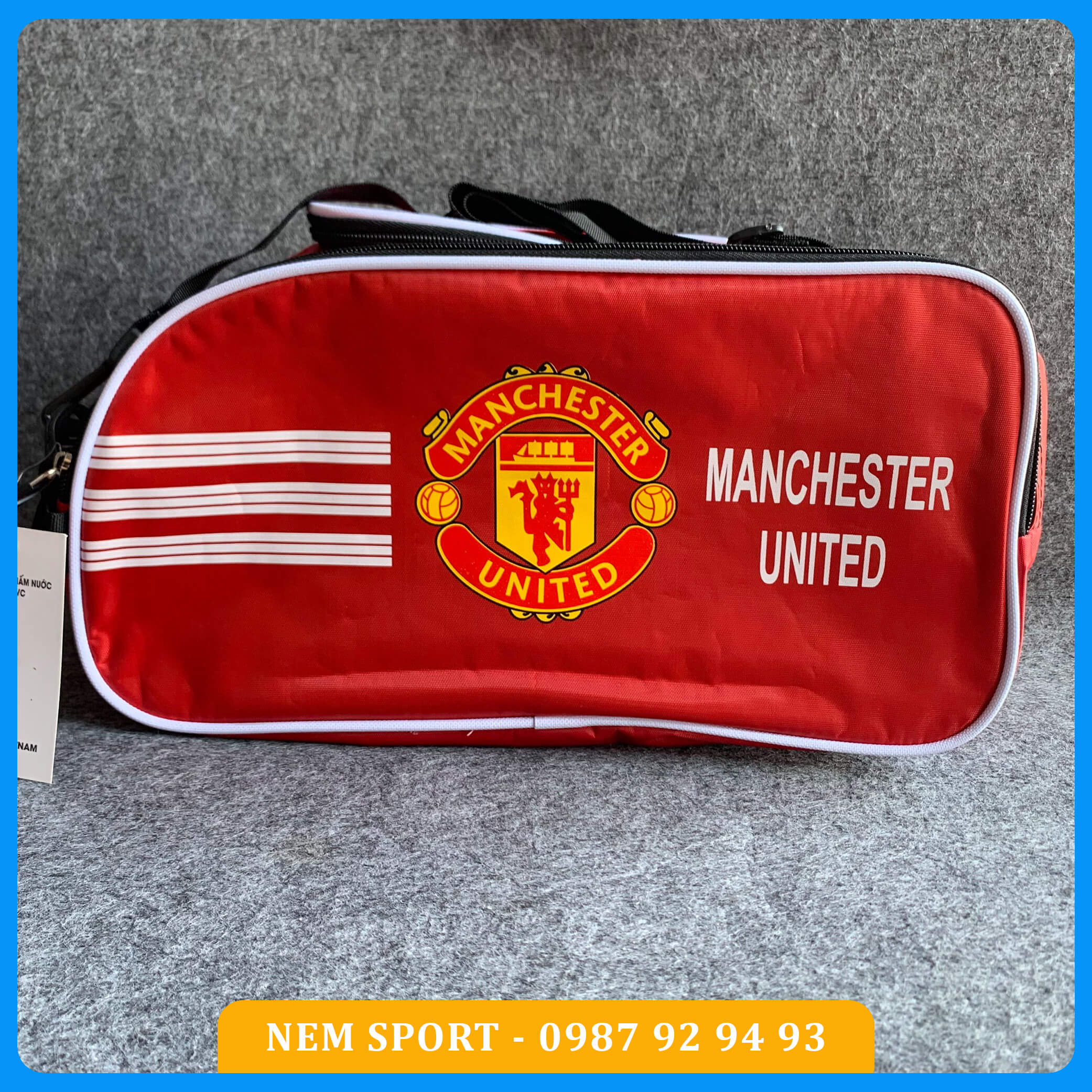 Túi đựng giày đá bóng clb manchester united màu đỏ
