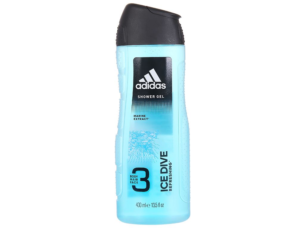 Sữa tắm gội toàn thân adidas shower gel 3 in 1 ice drive 400ml - hàng nhập