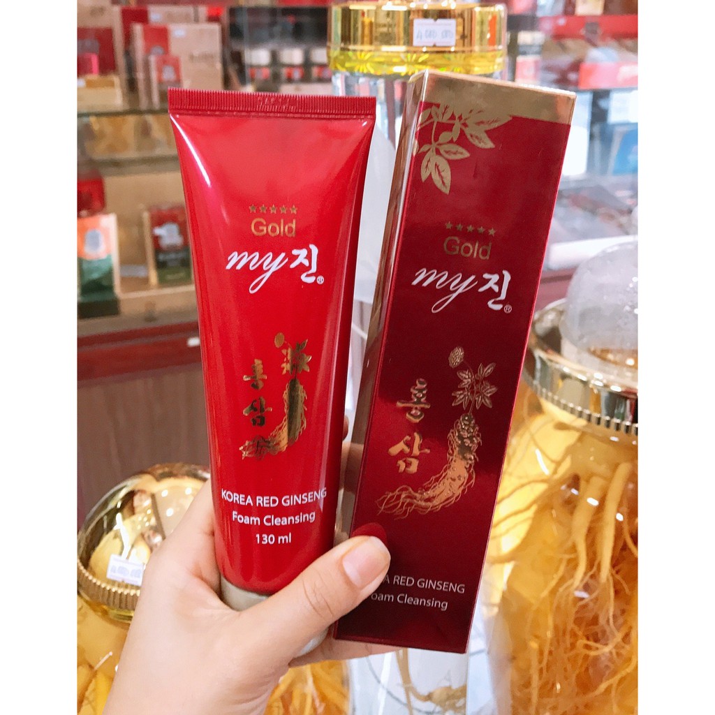Sữa rửa mặt nhân sâm đỏ my gold 120ml