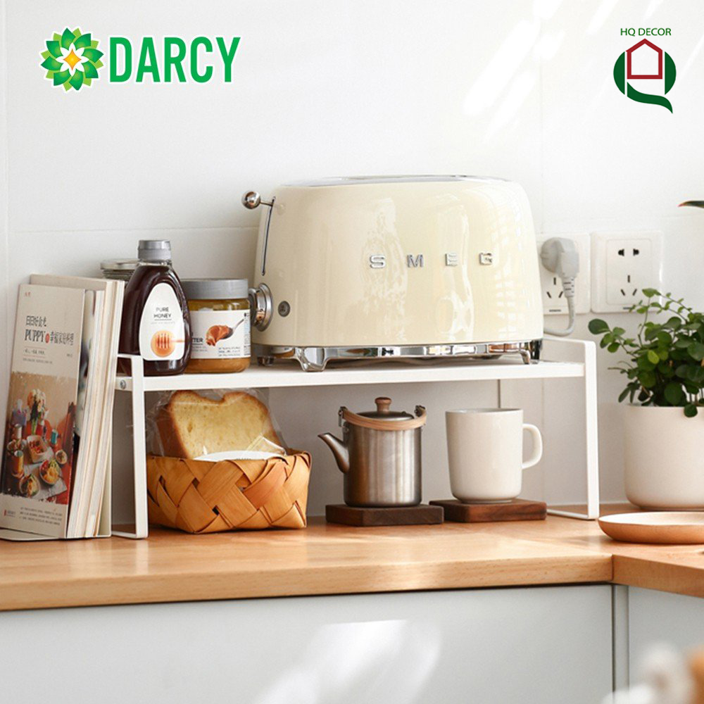 Kệ bếp đa năng darcy để đồ dùng gia vị, xoong nồi phong cách vintage - hqdecor123