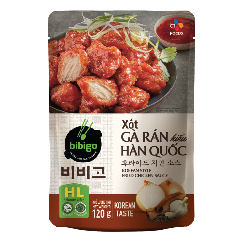 Xốt gà rán Hàn Quốc bibigo 120g, sốt gà rán Hàn quốc siêu ngon