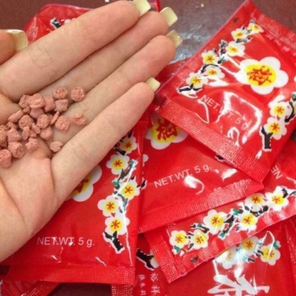 Xí muội xí mụi ô mai hoa đào đỏ Thái Lan 600gam