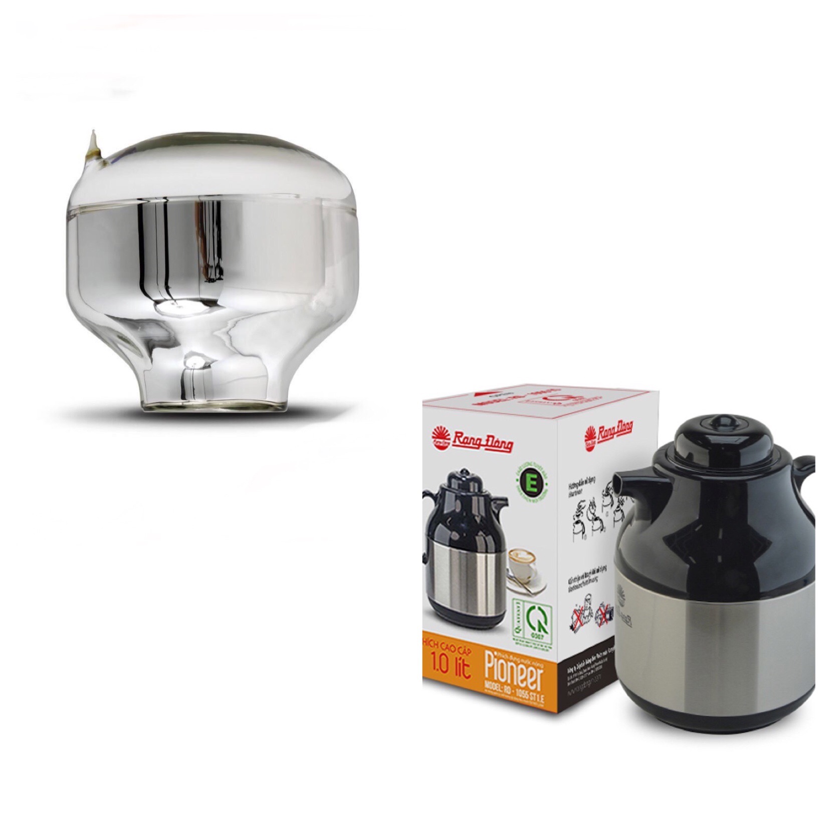 Ruột bình ủ trà 1l Rạng đông