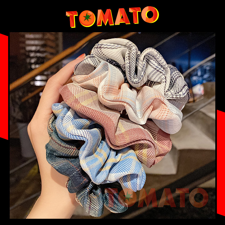 Cột tóc vải, buộc tóc scrunchies phong cách hàn quốc - 20
