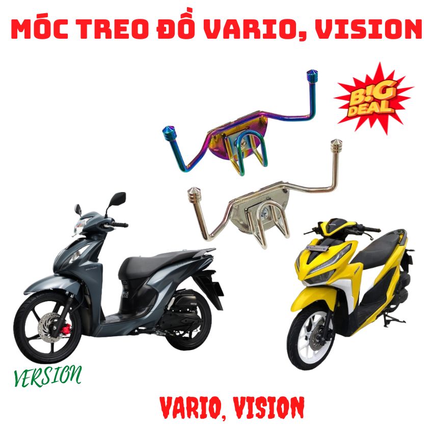 Móc treo đồ xe máy vision, vario mới