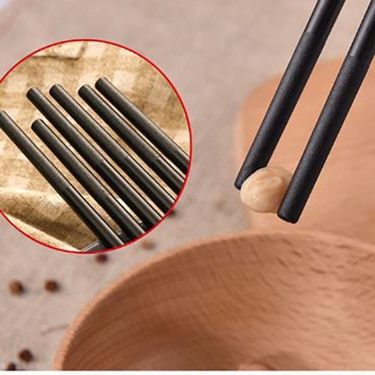 Bộ 10 Đôi Đũa Cán Mạ Vàng Cao Cấp Sang Trọng Bền Đẹp Kháng Khuẩn Korea Design