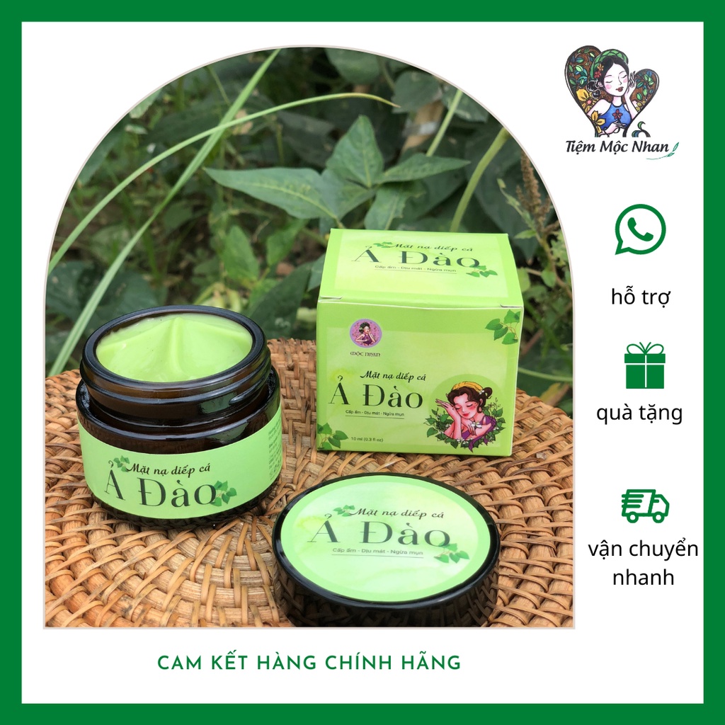Mặt nạ rau diếp cá ả đào dưỡng da giảm mụn/ mặt nạ diếp cá handmade mộc nhan thải độc, giảm sưng đỏ nhanh chóng 37 đánh giá