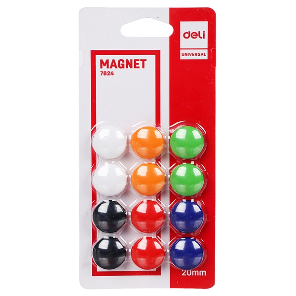 Nam châm gắn bảng từ deli 7824 20mm - nam châm 20mm deli 7824