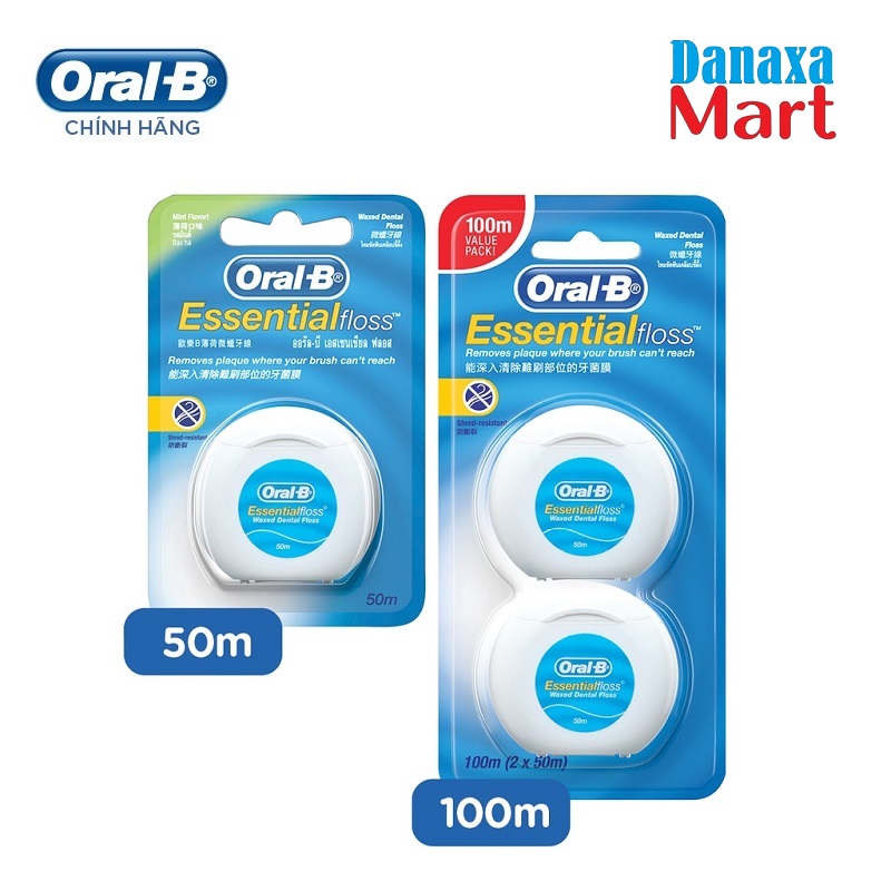 Chỉ nha khoa Oral-B Essential Floss hỗ trợ làm sạch giữa các khe răng