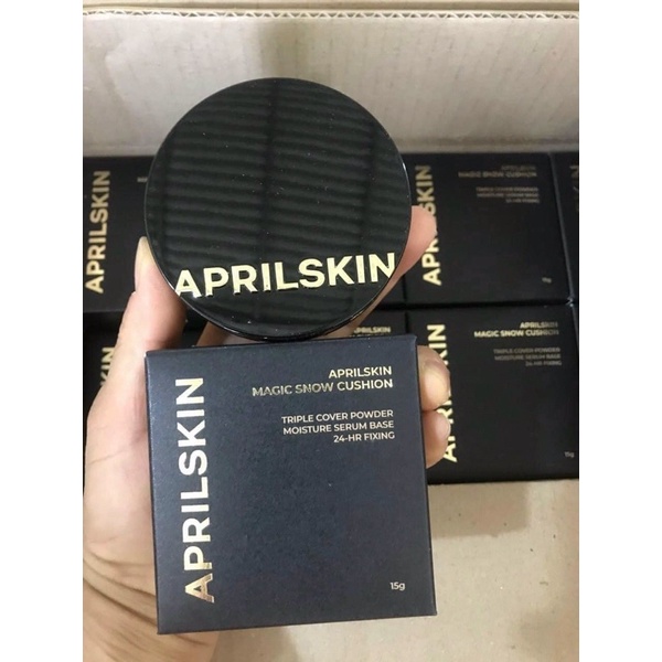 Phấn nước april skin magic snow cushion spf 50+/pa+++