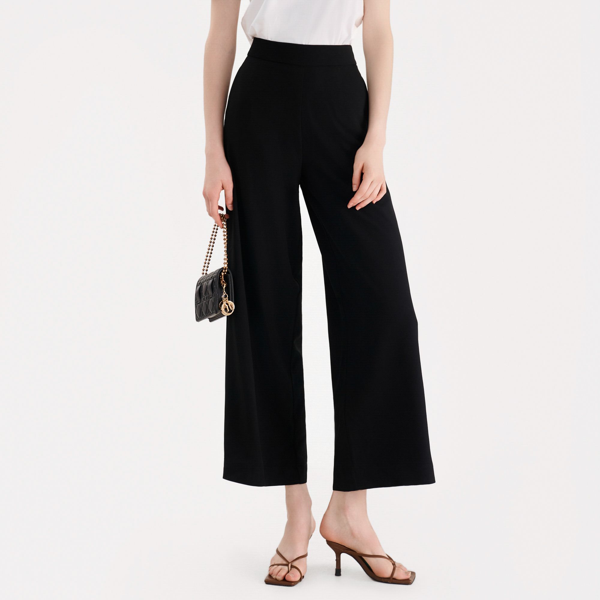 [DUY NHẤT 25.06 | VOUCHER 100K | MUA 4 GIẢM THÊM 15%] Quần Nữ MARC FASHION Ống Suông Lưng Cao Dây Kéo Sau CBMH049721