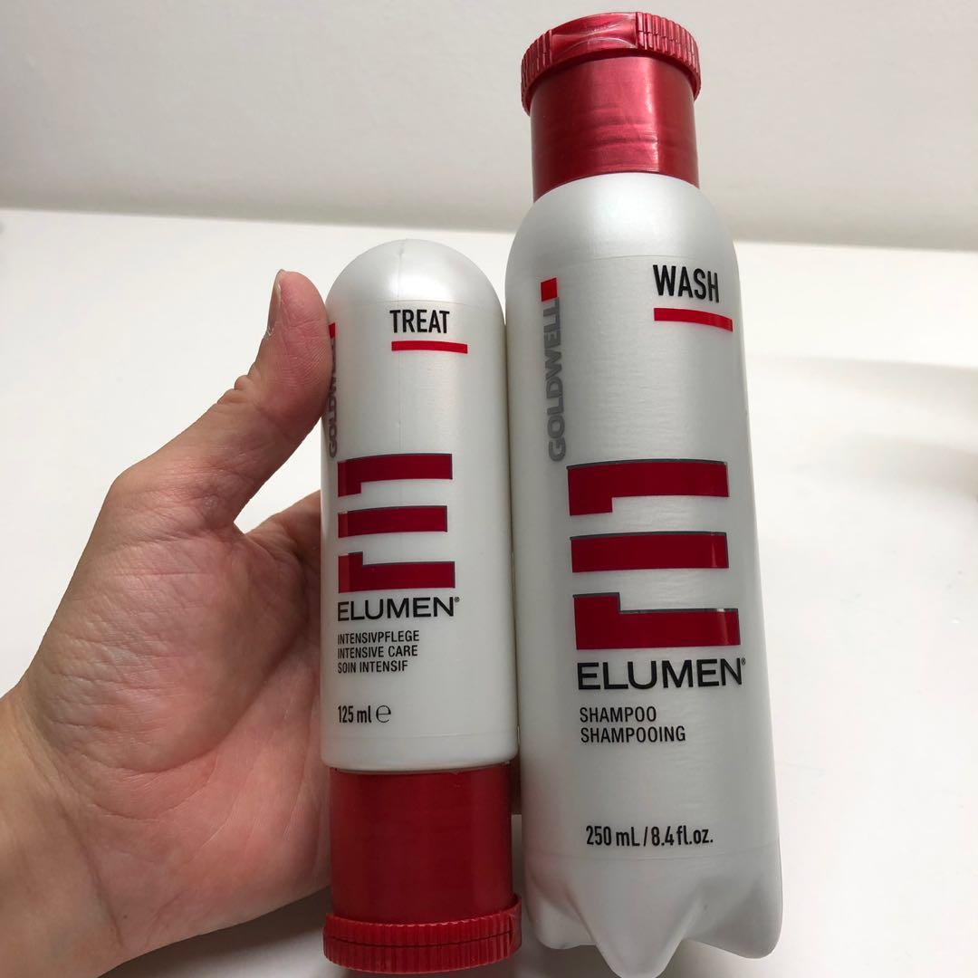 Cặp dầu gội xả Goldwell Elumen Wash Treat dành cho tóc nhuộm màu Elumen 250ml/200ml