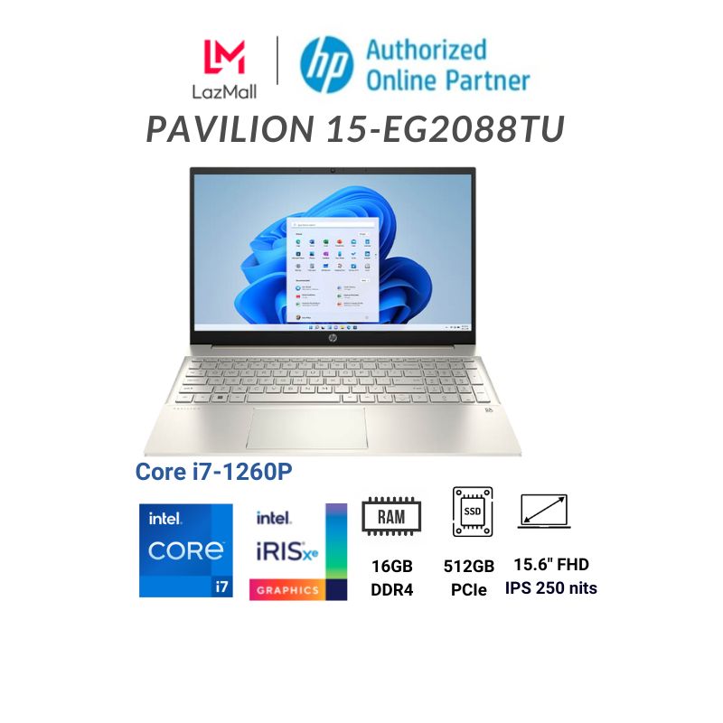 Laptop hp pavilion 15-eg2088tu 7c0r0pa