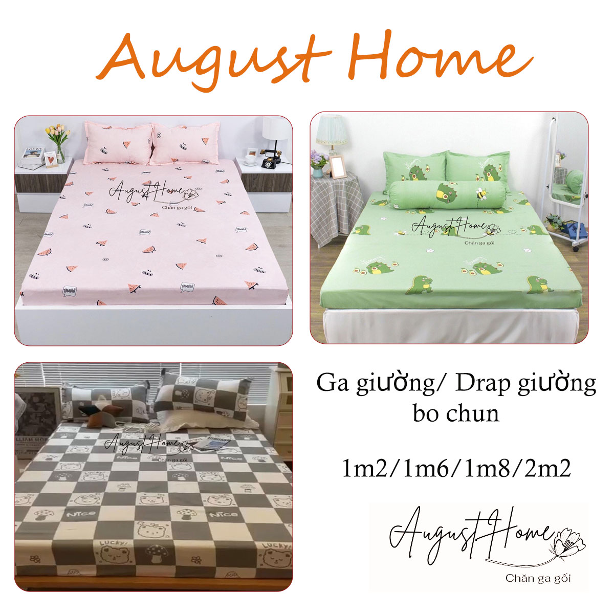 XẢ RẺ VÔ ĐỊCH Ga poly thay thế hàng loại 1 cao cấp dễ thương màu sắc nét - Bo chun miễn phí