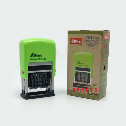 Dấu Shiny 6 số xoay thay đổi liền mực S-409 cao 4mm