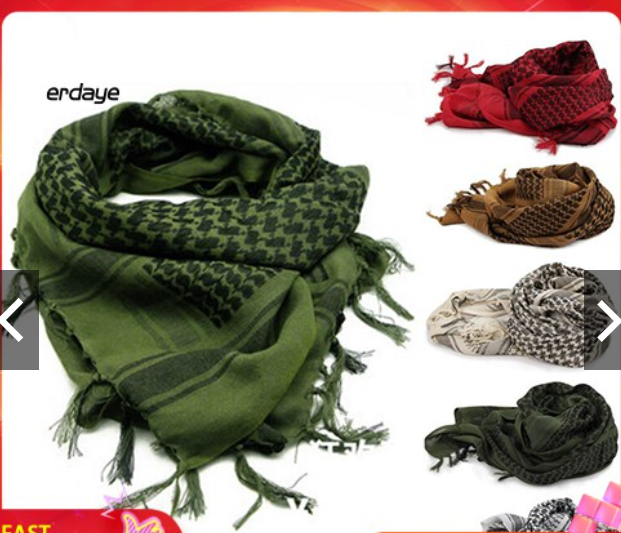Khăn Cho&agrave;ng Tua Rua Thời Trang Ả Rập Shemagh Keffiyeh