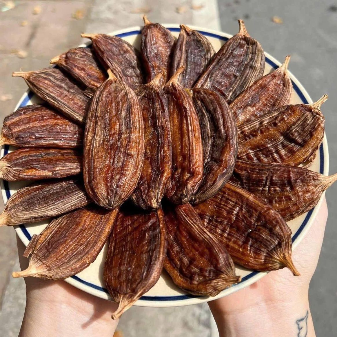 Chuối hồng sấy dẻo- Túi 400g (nguyên trái- hút chân không)