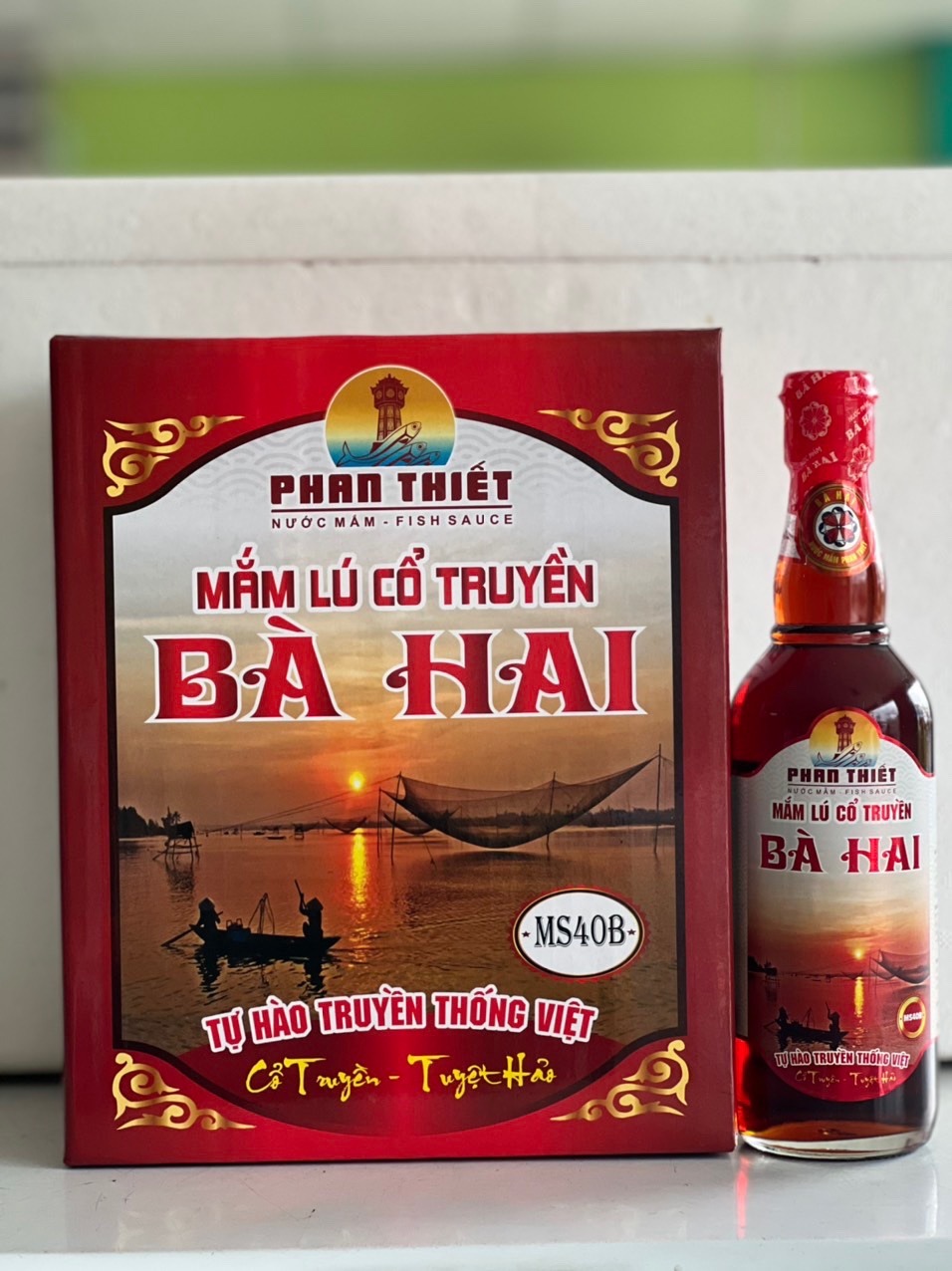 Nước mắm nhĩ lú cá cơm bà hai đặc biệt 40 độ đạm