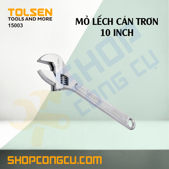Mỏ lếch cán trơn 10 inch tolsen 15003
