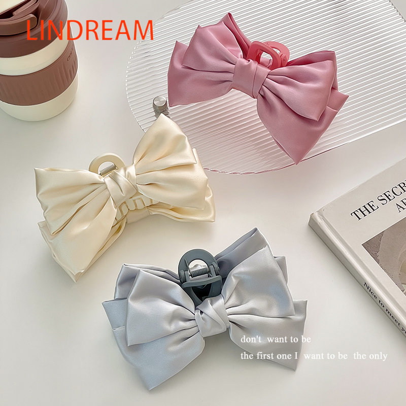 LINDREAM Kẹp tóc càng cua cỡ lớn thiết kế phong cách Hàn Quốc