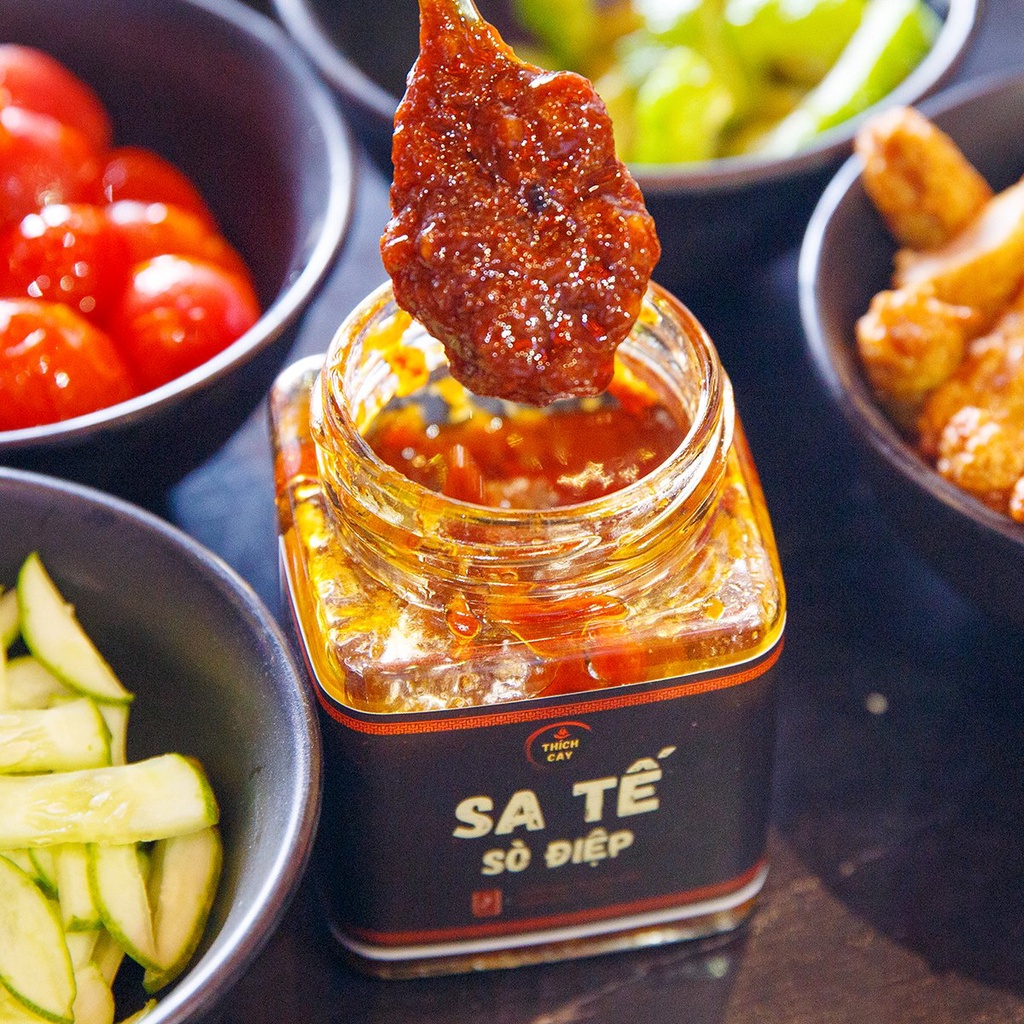 Sa tế sò điệp thích cay, trộn mì, hủ tiếu, phở, sót cá viên chiên cực ngon và tiện lợi 250gr
