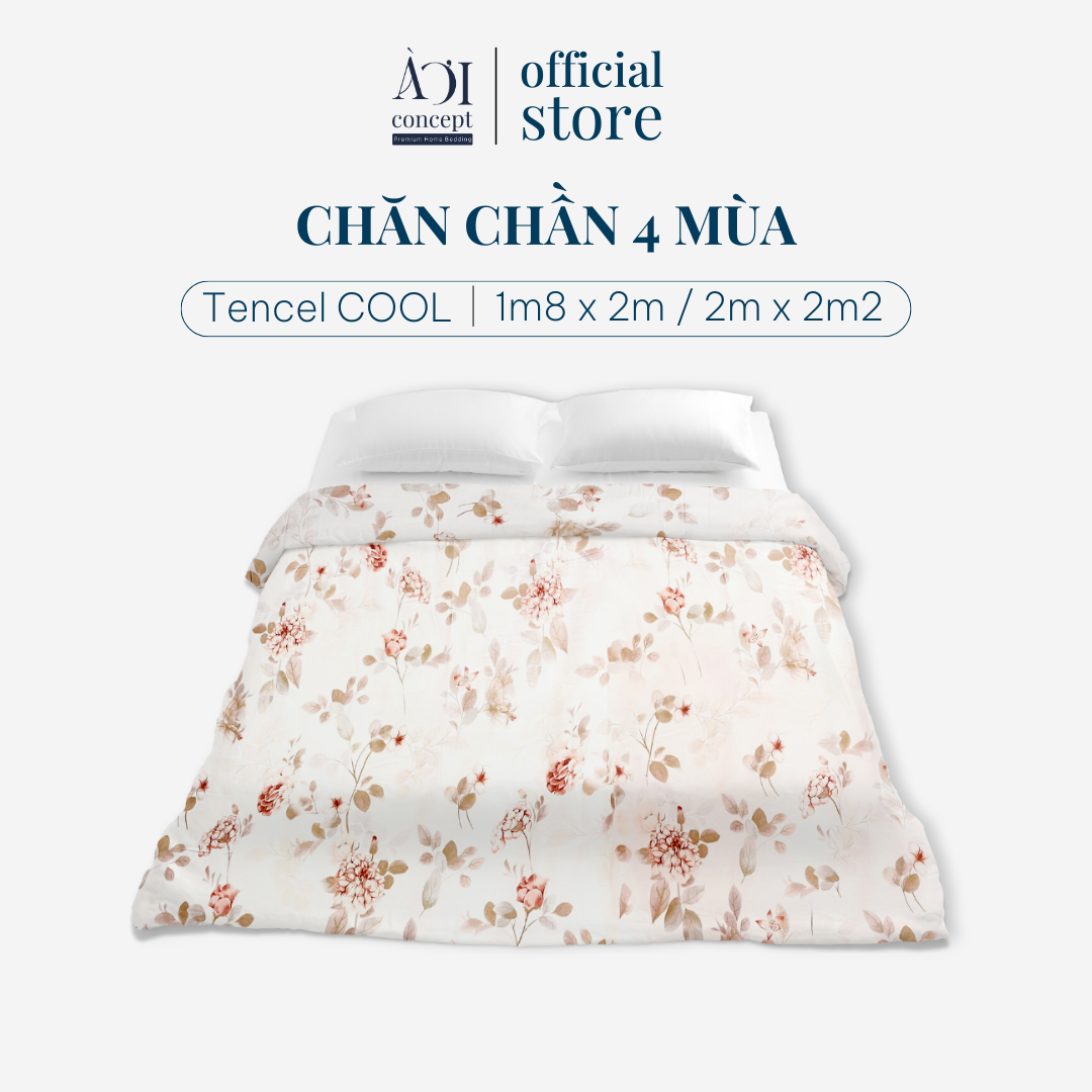 Chăn chần mát lạnh Tencel Cool 40s bông Microfiber Cao Cấp Size 1m8 2m2 AOICONCEPT Chăn Bông Mùa Đông Mền Chần bông Quả Trám
