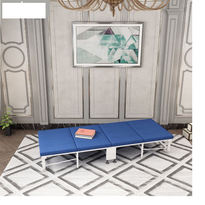 Giường gấp - giường văn phòng - giường ngủ gấp gọn - giường xếp ngủ trưa  cao cấp văn phòng với khung sắt vững chắc gấp khúc 4 đoạn thuận tiện di chuyển gọn gàng đệm bọt biển phủ vải