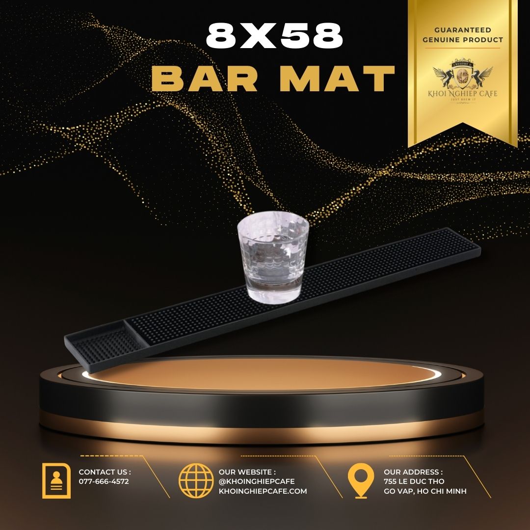 Bar mat Thảm cao su quầy pha chế Rubber Bar Mat 8cmx58cm Thảm lót quầy bar