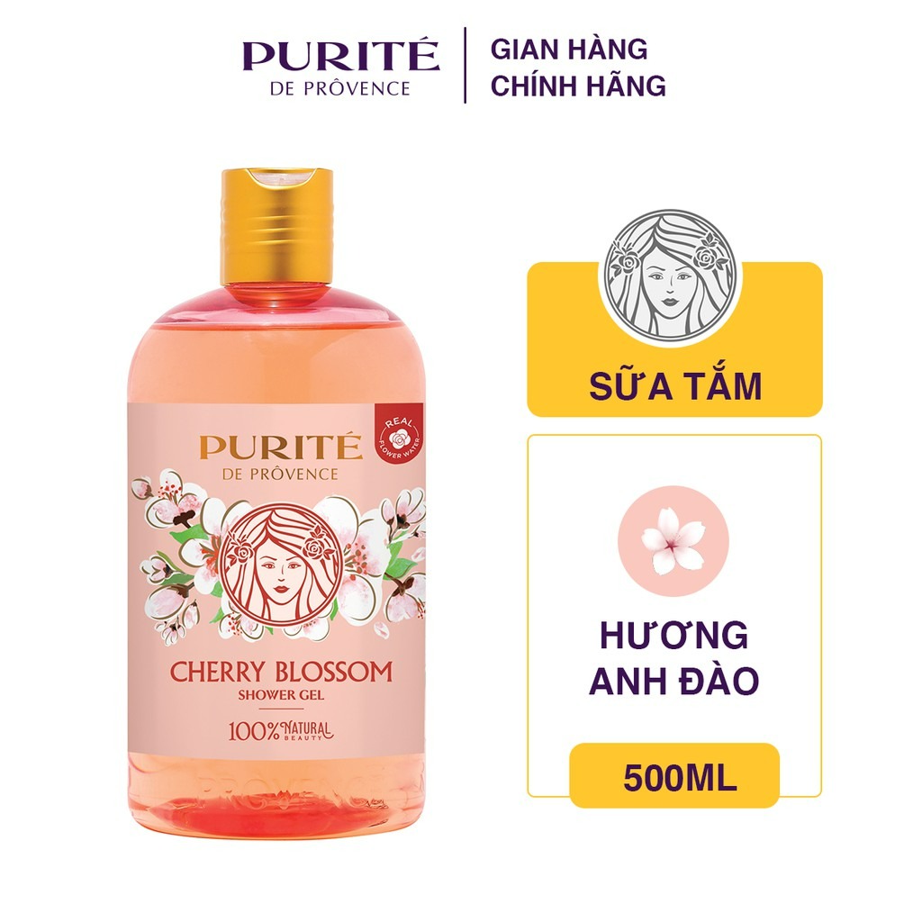 Sữa tắm purité hoa anh đào 500ml