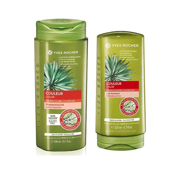Dầu gội xả bảo vệ màu tóc dành cho tóc nhuộm Protection And Radiance Shampoo Yves Rocher