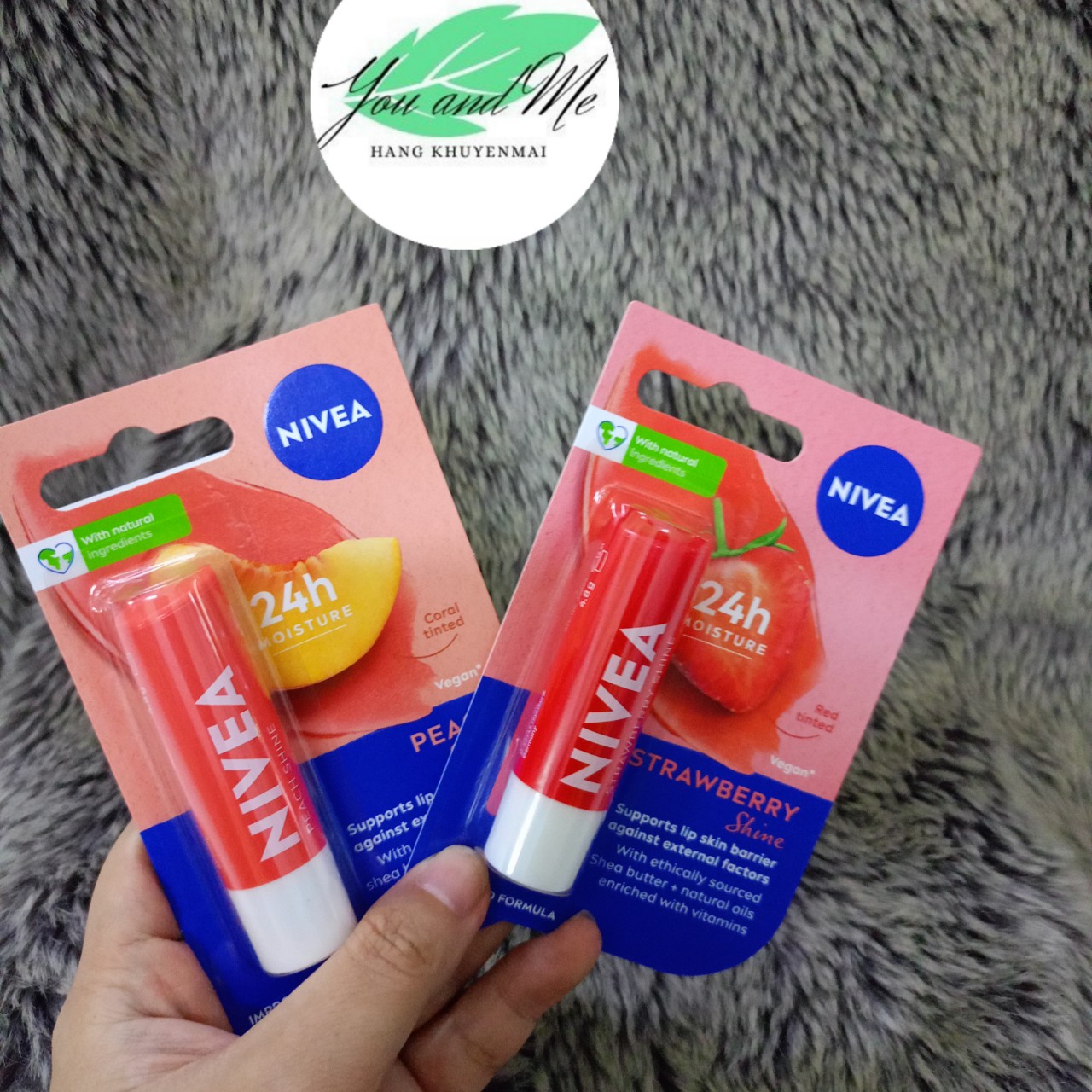 Son dưỡng ẩm và trang điểm môi nivea 4.8g