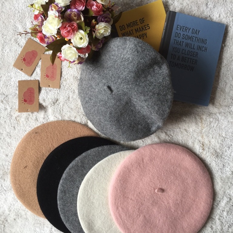 Mũ nồi beret chất dạ đẹp mũ nồi hàng xuất - beretxin