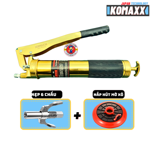 Bơm mỡ bò cầm tay 900cc trợ lực 2ti dùng cho mỡ sâu mỡ nhồi súng bơm mỡ bò chất liệu thép áp lực bơm mạnh