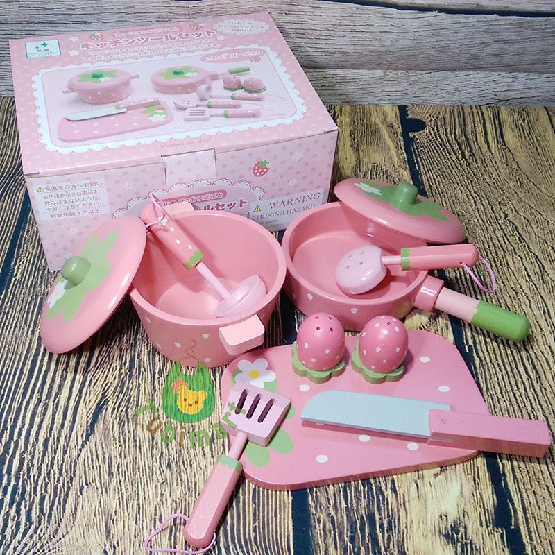Bộ đồ chơi chơi nấu ăn Mother Garden| Đồ chơi nhà bếp| Đồ chơi gỗ cho bé |Tubimart chuyên đồ chơi giáo dục