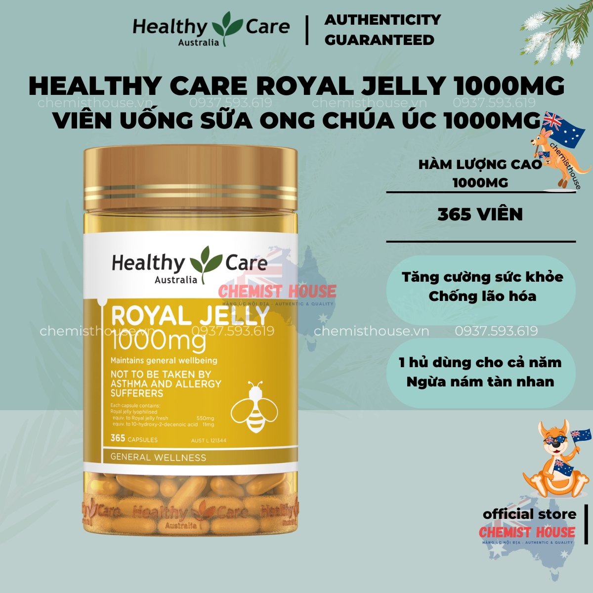 [Hàng Chuẩn Úc] Healthy Care Vitamin C 500mg Viên C Hỗ Trợ Giảm Các Triệu Chứng Do Cảm Lạnh TĂNG ĐỀ KHÁNG Chewable