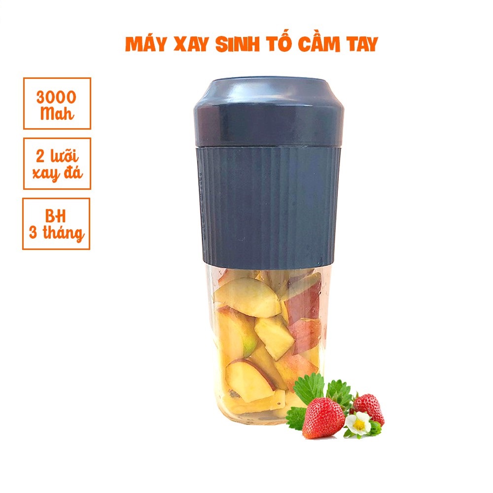 Máy xay sinh tố cầm tay mini Juice Cup - Dung tích 350ML, Pin 3000MAh - Bảo hành 3 tháng - Kaizo Mart