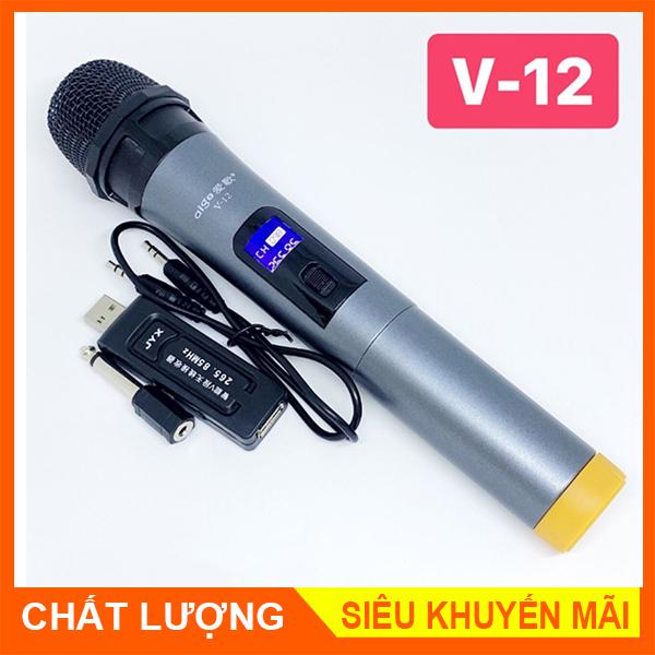 Micro Bluetooth không dây V12 dành cho Loa, Amply - BH 3 tháng