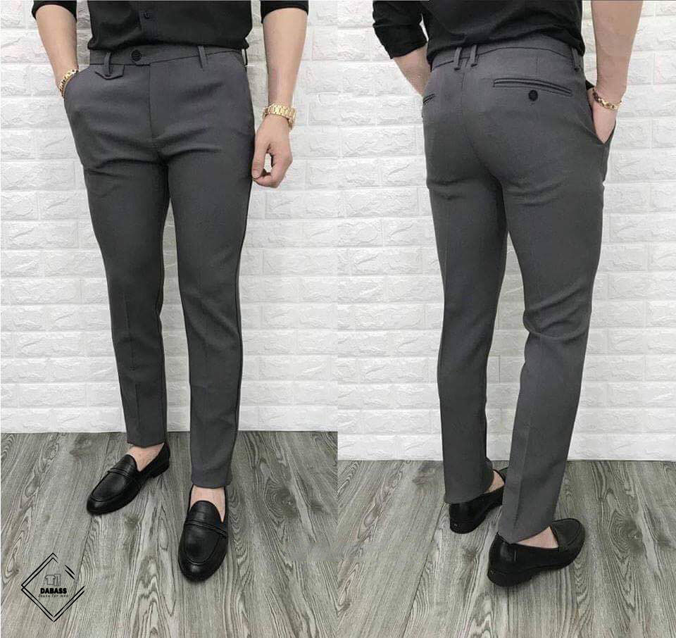 Quần dài tây âu cao cấp màu ghi lịch lãm