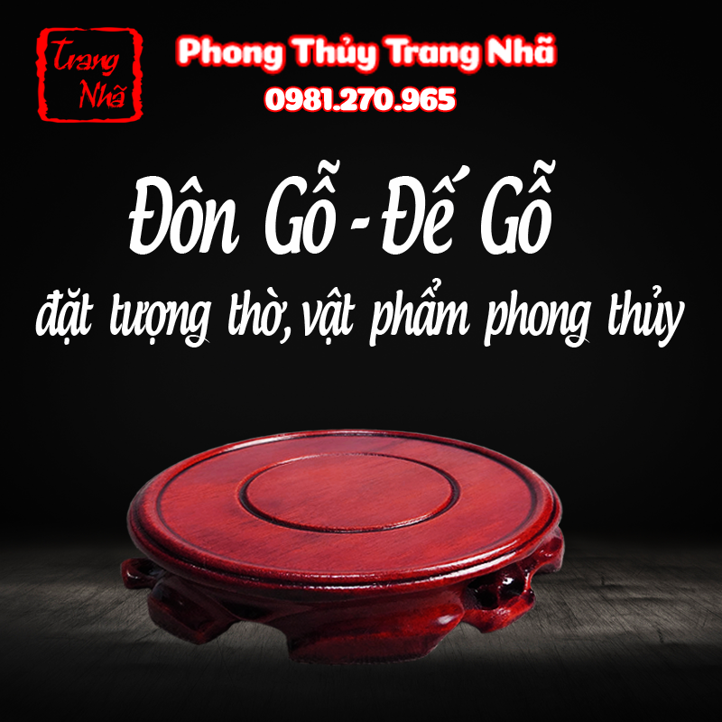 Đôn gỗ - đế gỗ thờ cúng đặt tượng thờ, vật phẩm phong thủy, chậu cây - Nhiều cỡ