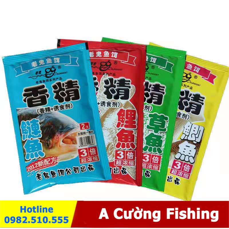 [Hiệu qủa]Mồi câu cá tổng hợp old ghost lão quỷ Chuyên dùng câu trắm , trôi, chép, mè siêu nhậy