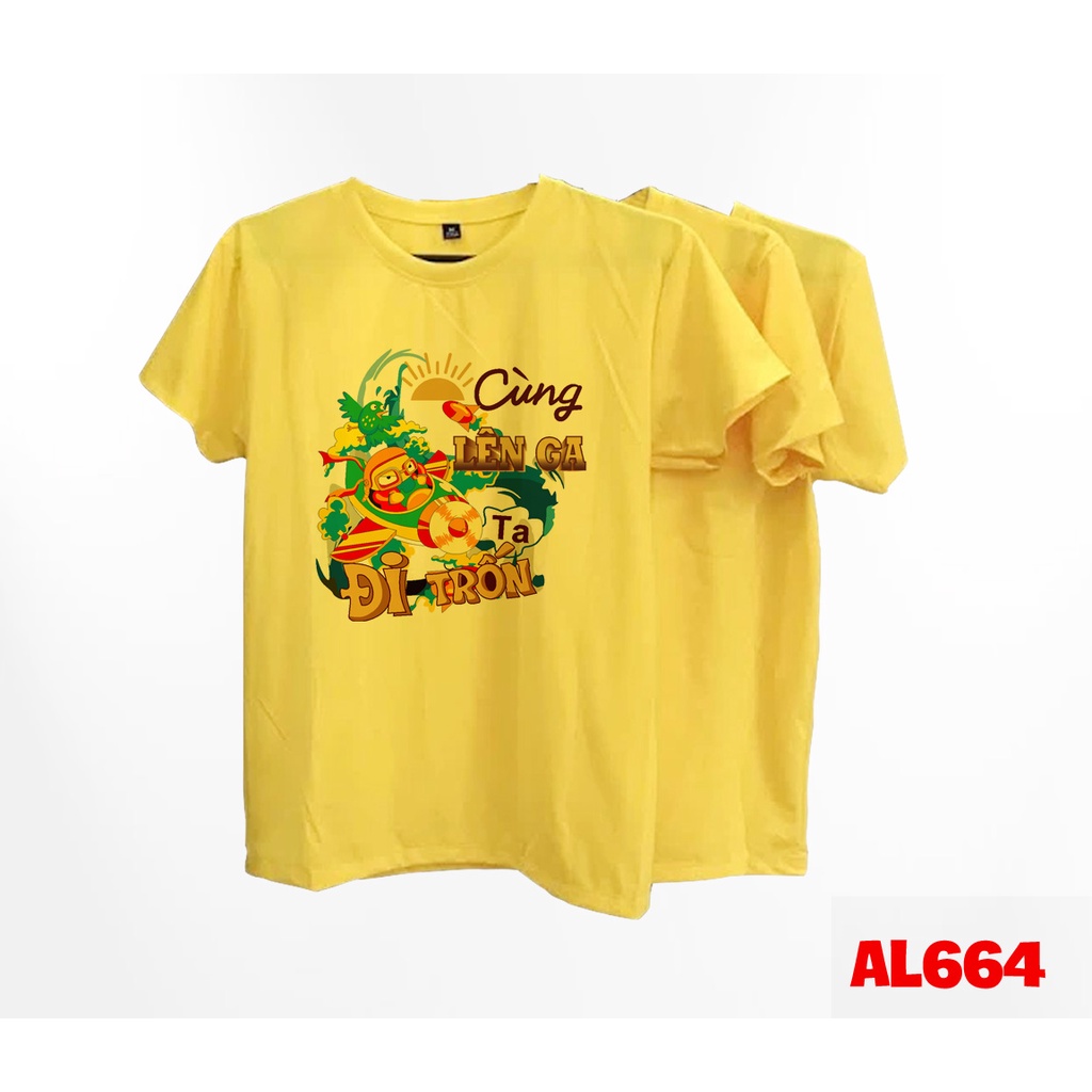 Áo thun nhóm đi biển đẹp Cùng lên ga ta đi trốn --